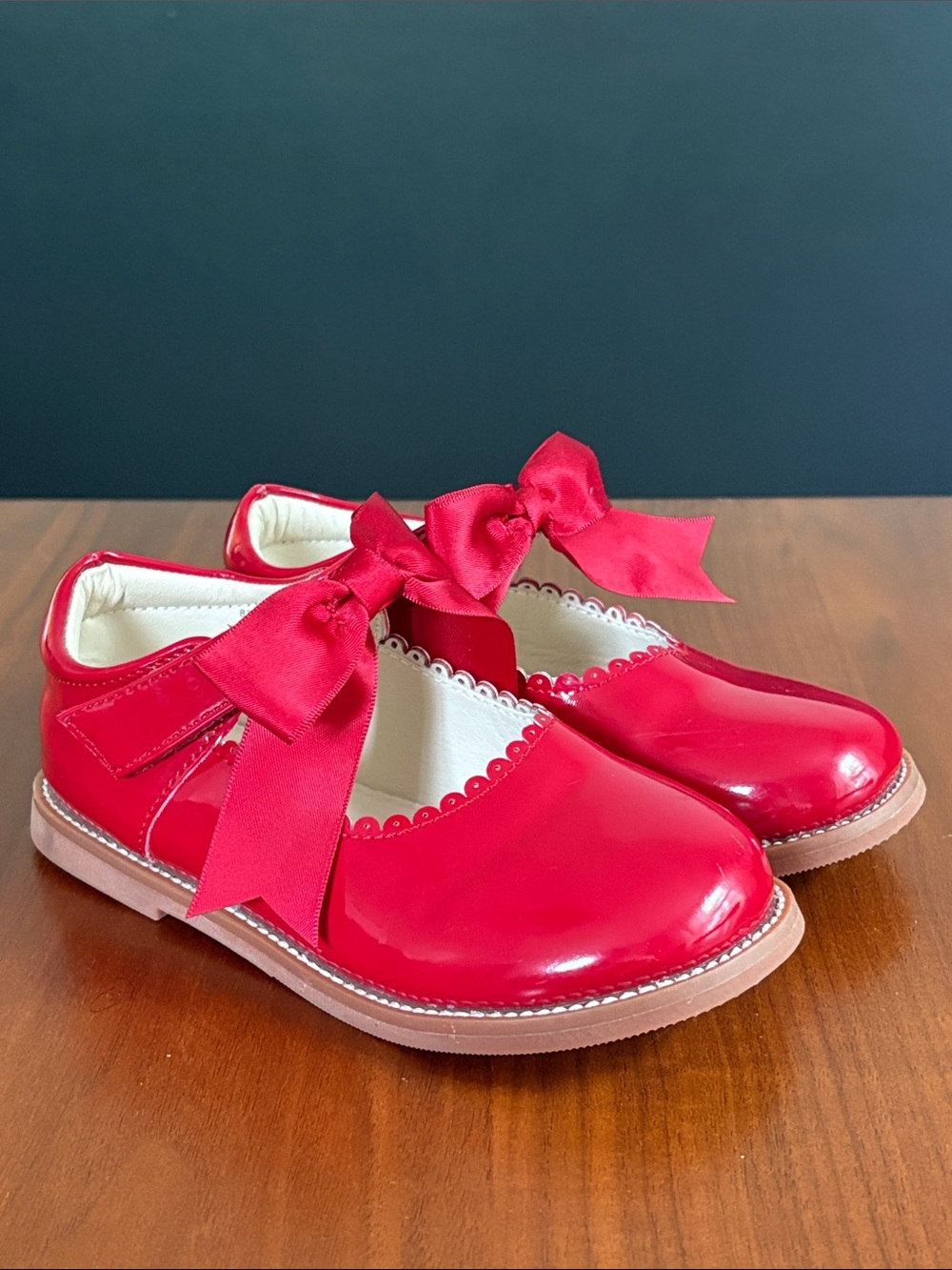 Felix & Flora Toddler Little Girl Mary Jane Dress Shoes, red, size 10